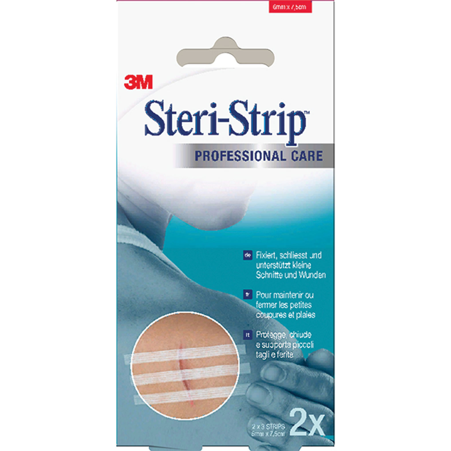 STERI-STRIP 3M - 6x75 mm sebösszehúzó tapasz 2db - fehér - 1541NP