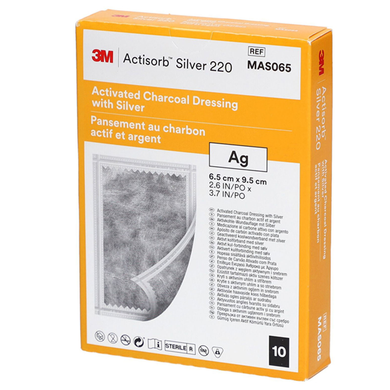 ACTISORB SILVER 220 3M 6.5x9.5 cm antispetikus kötszer