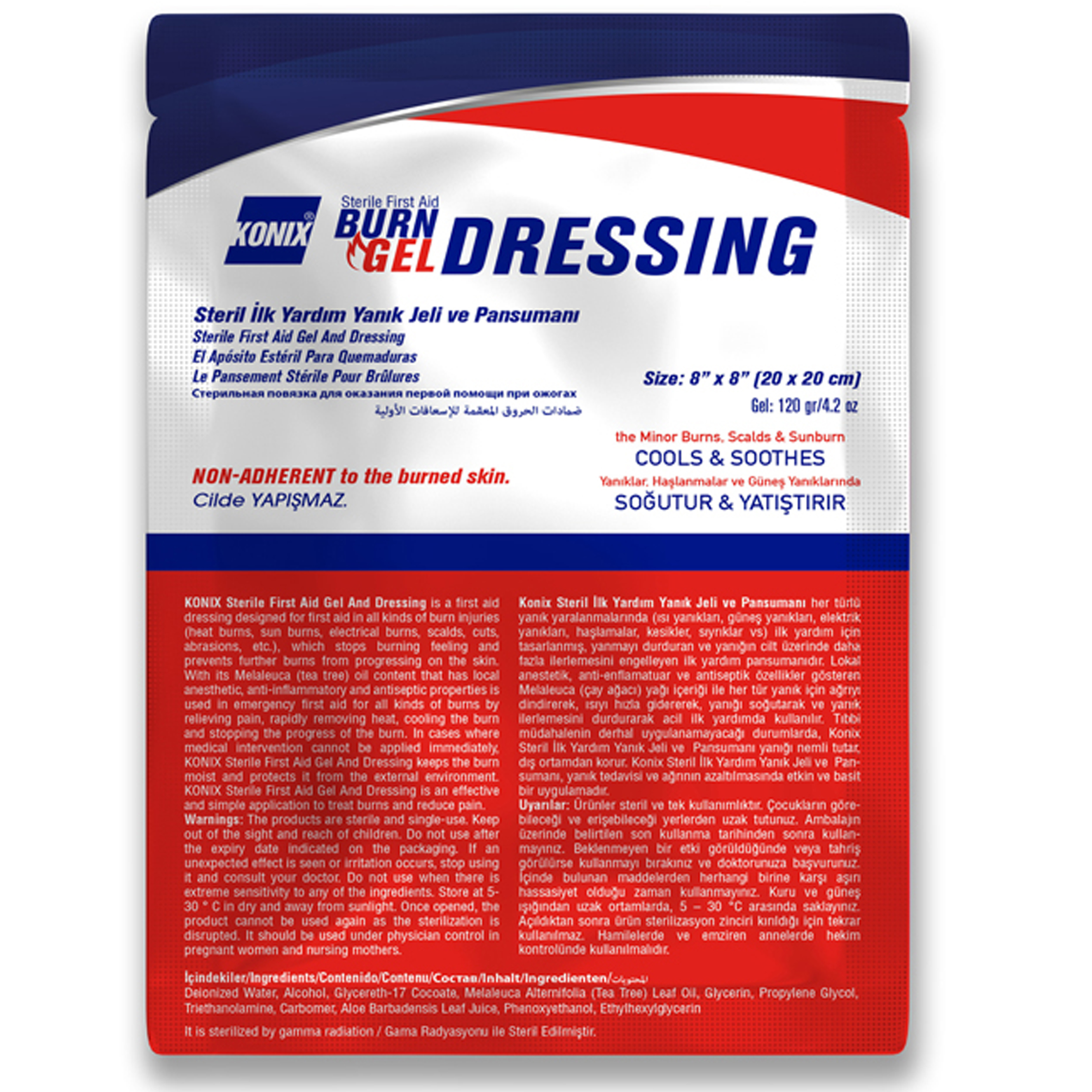 BURN DRESSING égési kötszer 20x20 cm - steril
