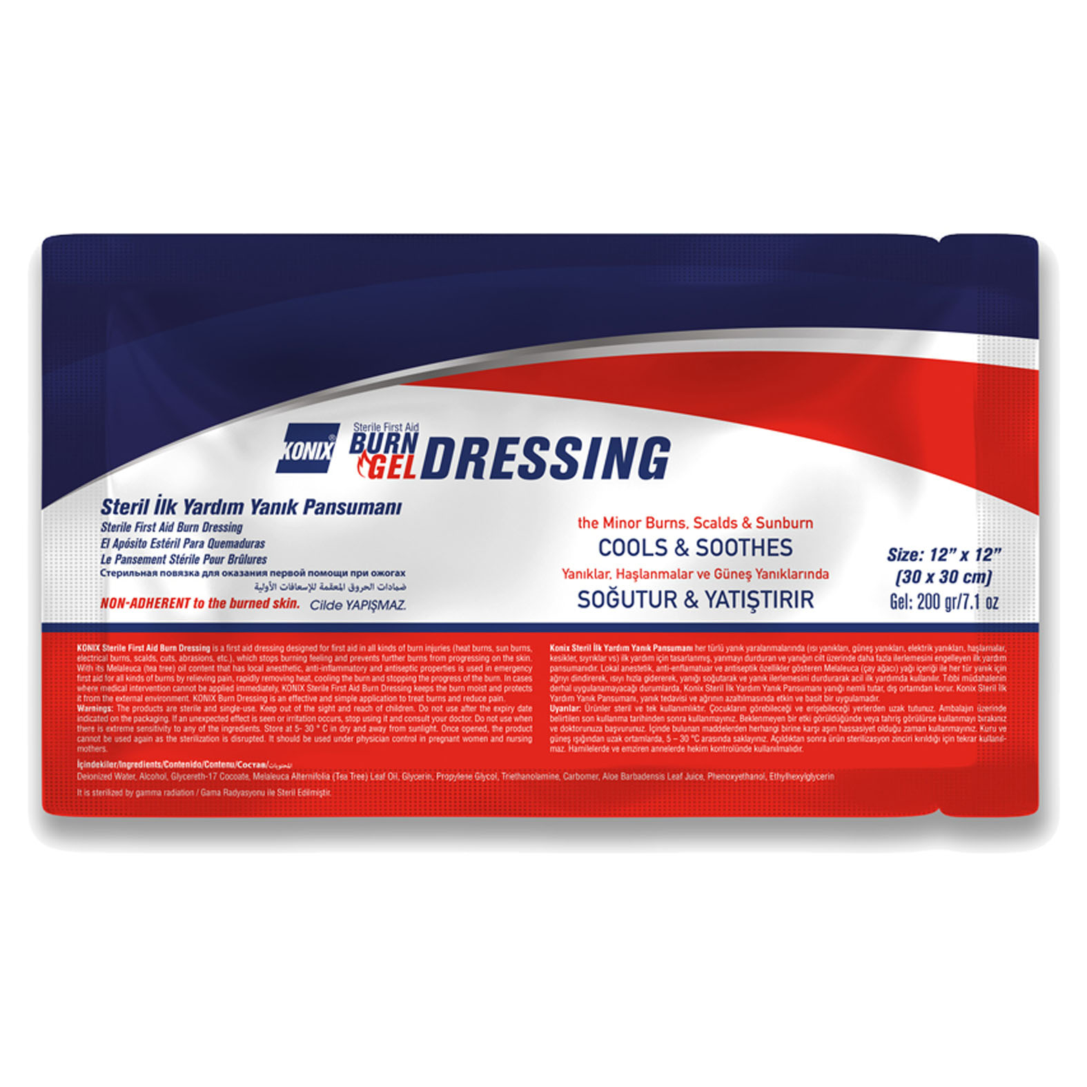 BURN DRESSING égési kötszer 30x30 cm – steril