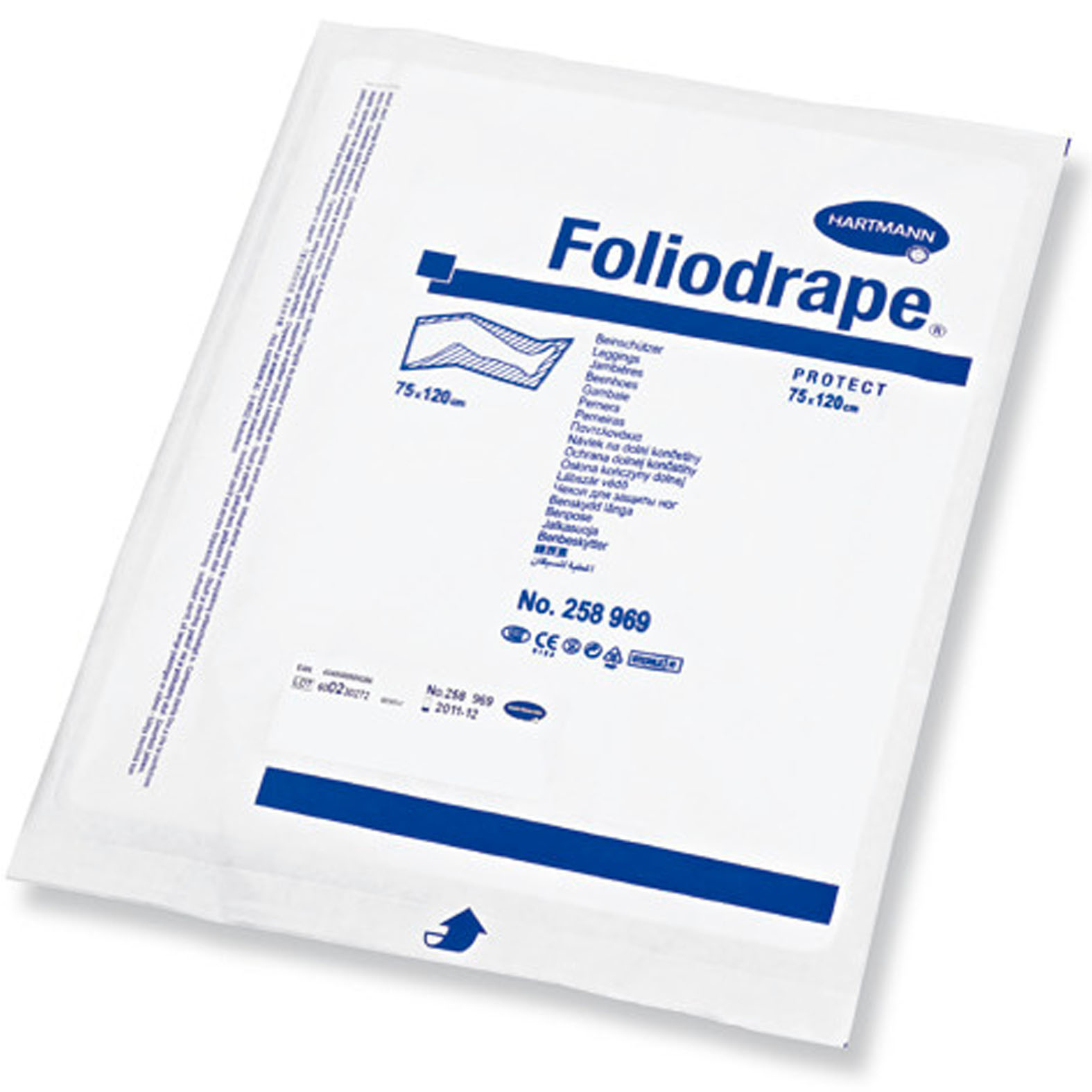 Foliodrape Protect Lábzsák steril 75x120cm 14x2db