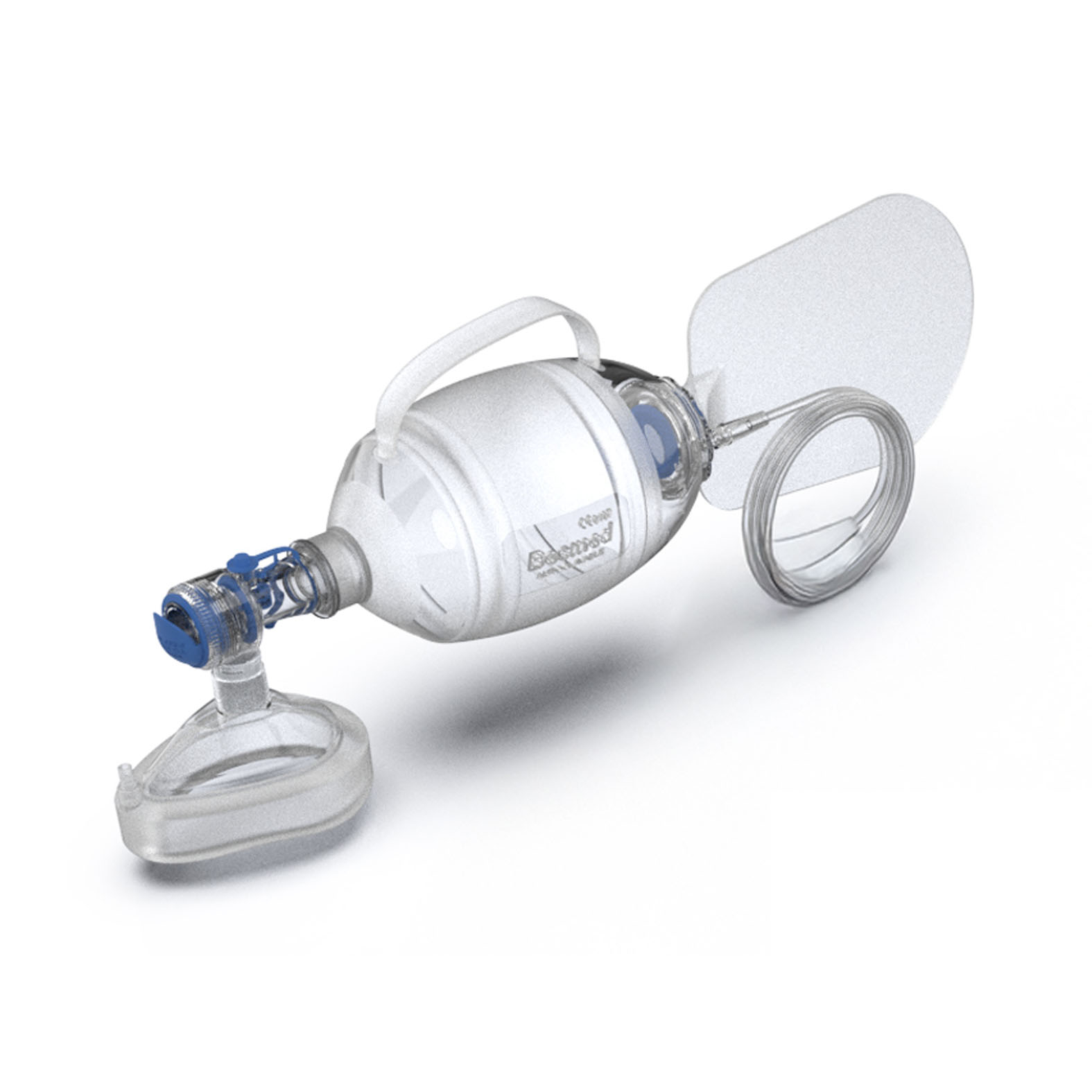 Lélegeztető ballon KIT szilikon 1600ml (maszk N4, pop-off szelep, oxigén cső, rezervoár)