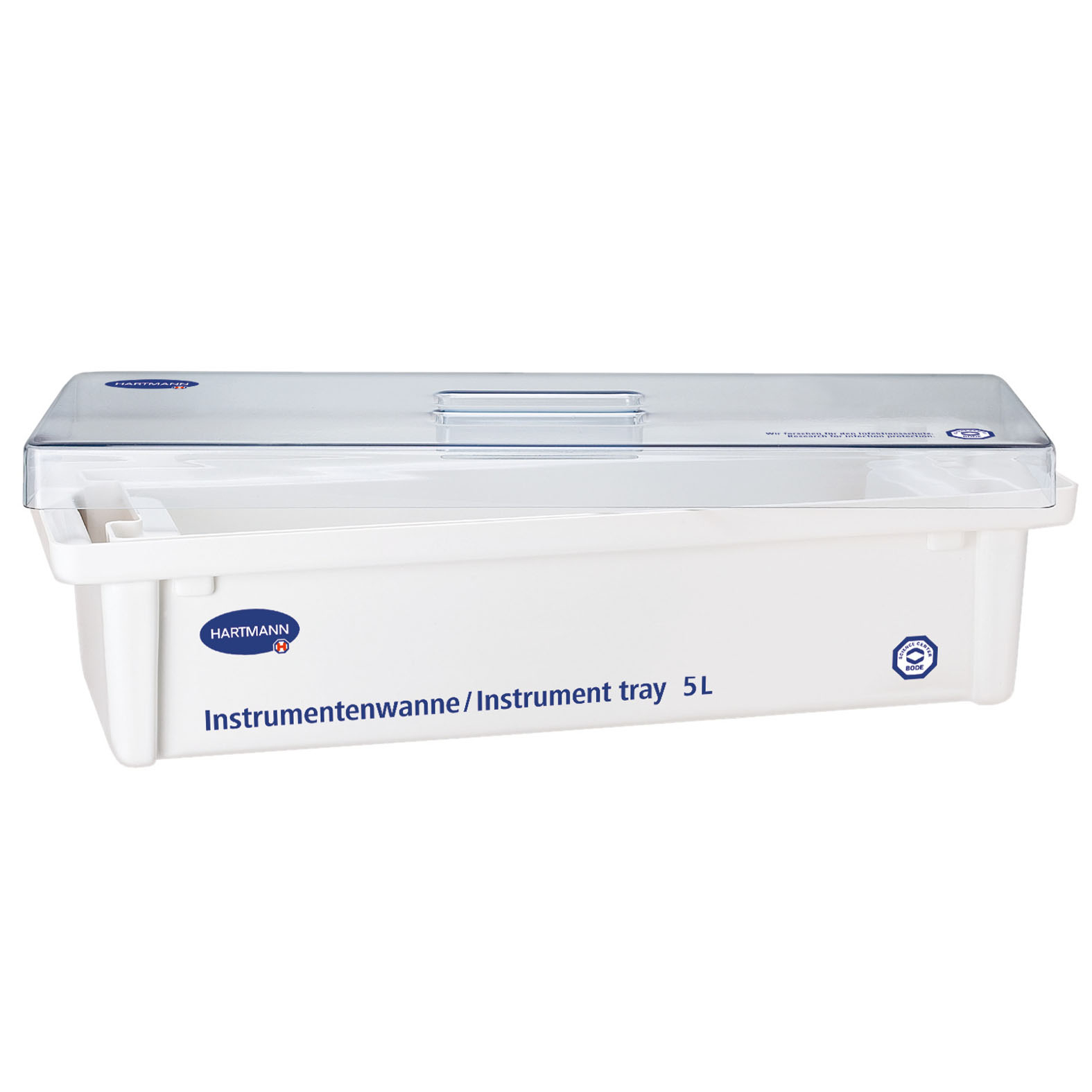 BODE műszeráztató kád 550x200x120mm - 5 L-es