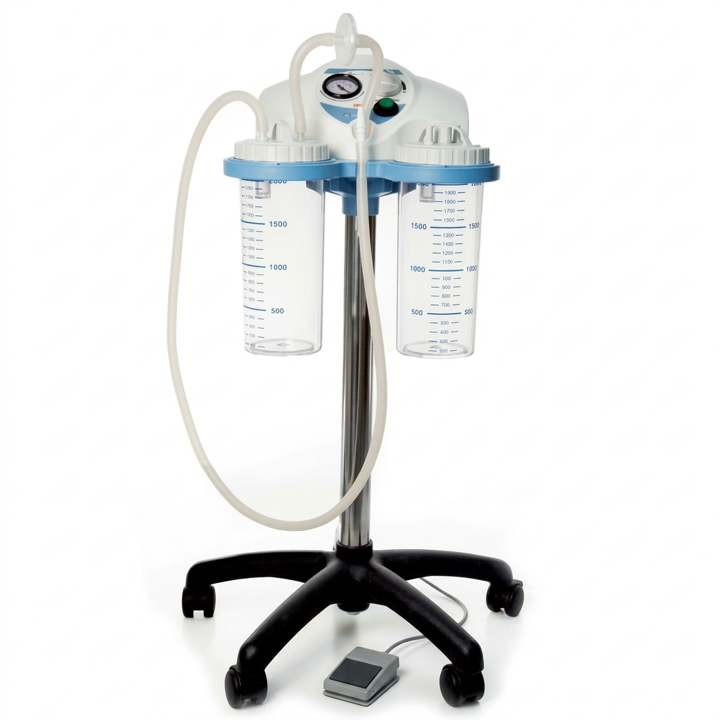 SUPER VEGA állványos, elektromos váladékszívó lábkapcsolóval 40 l/min