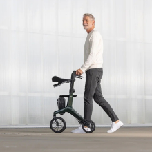 DRIVE AeroWalk Carbon prémium rollátor - SZÜRKE