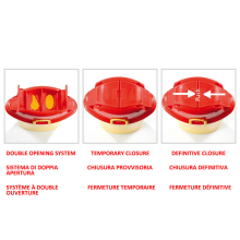 Zseb, tűledobó veszélyes hulladék gyűjtő doboz 0,4l