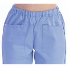 Nadrág orvosi, unisezex - pamut/polyester – világoskék