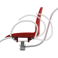 WUNDER DE20 elektromos székmérleg 250 kg - Class III - piros – standard