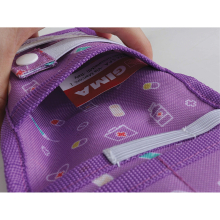 Zseb orvosi eszköz rendszerező tartótáska - lila 15x12x2 cm