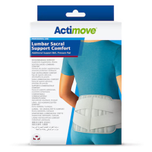 ACTIMOVE LUMBAR SACRAL DERÉKTÁMASZTÓ ÖV, nyomópárnával