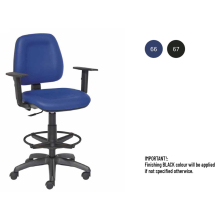 Magas állású operációs szék lábgyűrűvel, kartámlával 60-80 cm