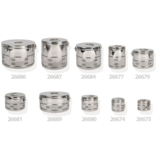 Asepta sterilizáló doboz kerek 390xh250 mm
