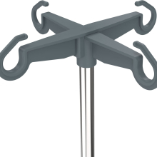 MRI kompatibilis infúziós állvány BASIC 3 Tesla