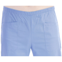 Nadrág orvosi, unisezex - pamut/polyester – világoskék