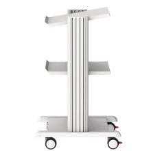 Műszerkocsi SMART CART 2polcos, 50x42 cm + alap