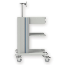 PRO CART műszer kocsi - 2 fiókos, billentyűzet tartó, monitor tartó