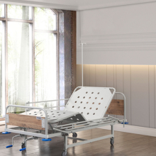 Betegápolási mechanikus ágy oldalkorláttal, ABS, kétfunkciós, MG4022