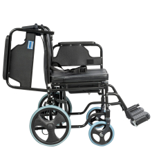 Beltéri transport kerekesszék tolókarfékkel - szoba WC 110 kg-ig