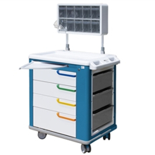 Kötöző kocsi - kék/fehér, 65x88x100 cm