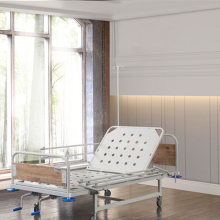 Betegápolási mechanikus ágy oldalkorláttal, ABS, kétfunkciós, MG4022