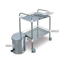 Rozsdamentes műszerasztal 40x60x80 cm