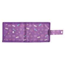 Zseb orvosi eszköz rendszerező tartótáska - lila 15x12x2 cm