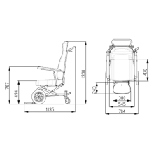 Betegmozgató és kiültető szék ISCHIA