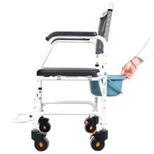 ASPER alumínium tusoló szék - szoba wc 136 kg-ig