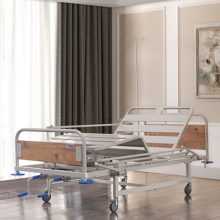 Betegápolási mechanikus ágy oldalkorláttal - láb+fej emelés MG4017