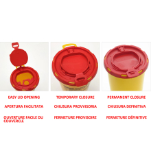 Tűledobó veszélyes hulladék gyűjtő tartály 0,5L