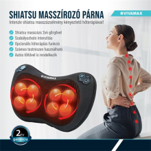 Shiatsu masszírozó párna