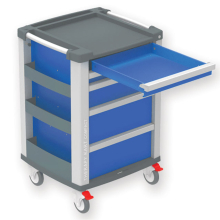 COMPACT medikai kocsi, 5 fiókos - kék 65,4 x 60,5 x 97,5 cm