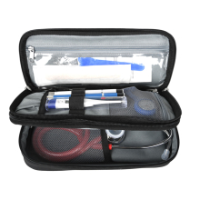 Sokfunkciós orvosi kistáska - fekete 28x12.5x6,5 cm