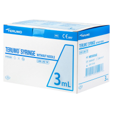 TERUMO fecskendő 3 ml - koncentrikus Luer-Lock - SS+03L1 – steril