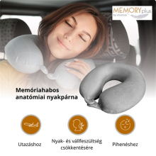 Memóriahabos nyakpárna 30x28x8 cm