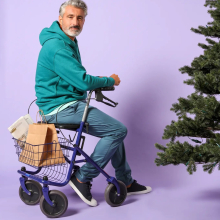 QUATRO rollátor kék 130kg-ig