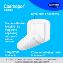 Cosmopor silicone sebtapasz szilikonréteggel 20x10cm 5 db/doboz