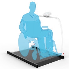 WUNDER RW02 digitálási platform mérleg korláttal 300 kg - Class III