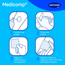 Medicomp flísz st. sebfedő 10x10cm  10db