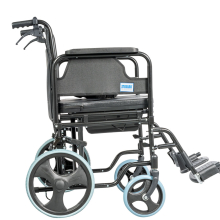 Beltéri transport kerekesszék tolókarfékkel - szoba WC 110 kg-ig