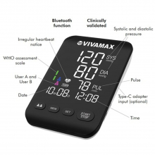 V31BT felkaros vérnyomásmérő Bluetooth funkcióval