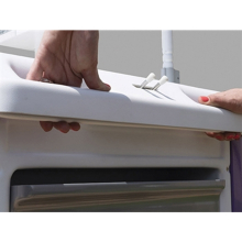 Kötöző kocsi - kék/fehér, 65x88x100 cm