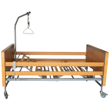 Elektromos betegápolási ágy DIAS 180 kg-ig, fa rácsozással