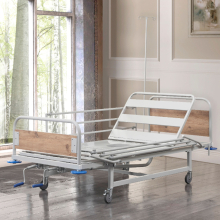 Betegápolási mechanikus ágy oldalkorláttal, kétfunkciós, MG4020