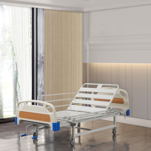 Betegápolási mechanikus ágy oldalkorláttal, ABS, kétfunkciós, MG4021