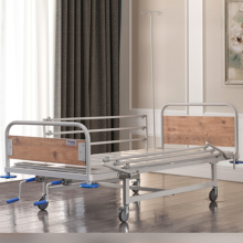Betegápolási mechanikus ágy oldalkorláttal - láb+fej emelés MG4017
