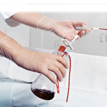 Peha-soft vinyl, púdermentes vizsgáló kesztyű 100db