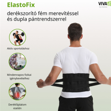 ElastoFix derékszorító merevítéssel és elasztikus pántrendszerrel