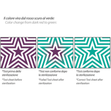 UPSTAR BOWIE & DICK sterilizáló teszt INDICATOR - használatra kész