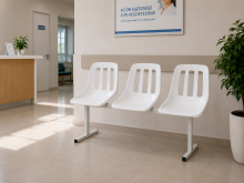 Várótermi pad 3 üléses Vario ülőkével